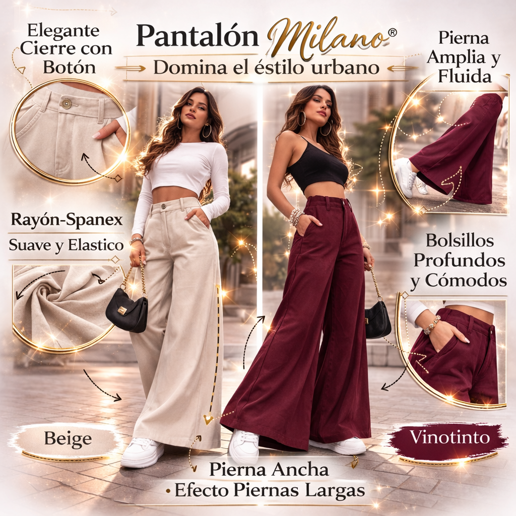 ✨ Pantalón Palazzo Riviera® | Movimiento elegante que impone presencia