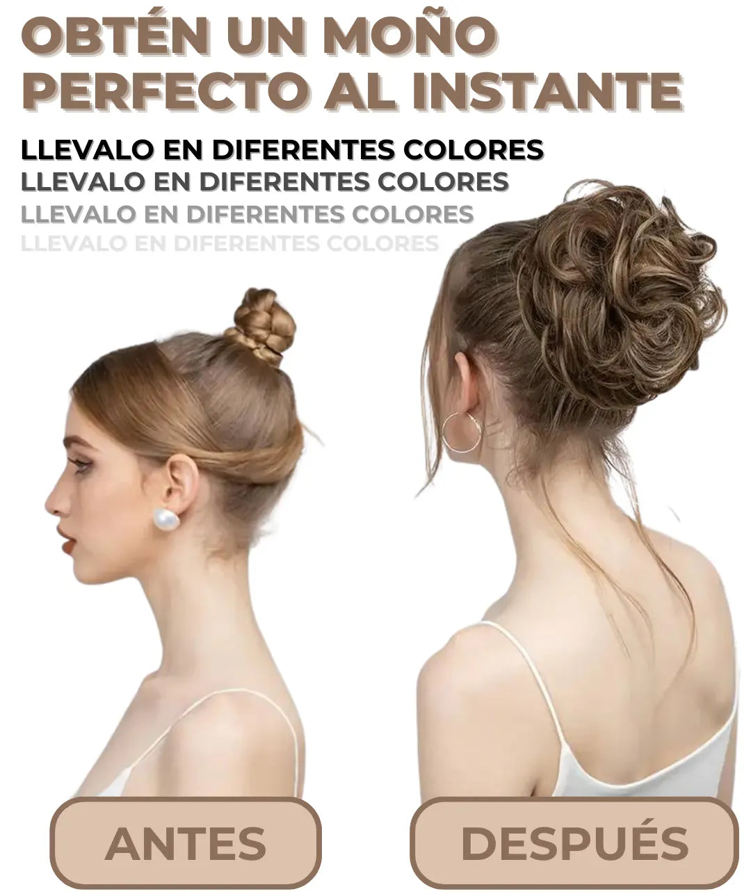 MOÑO PARA PEINADO ELEGANTE