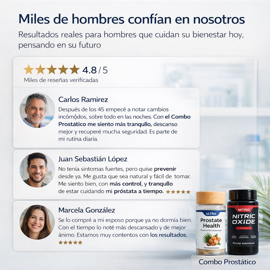 ProstaFlow® | Orina sin urgencia y descansa mejor por la noche