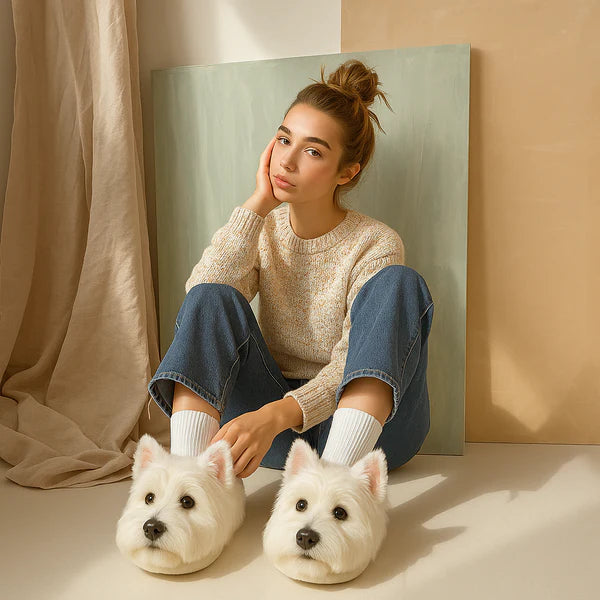 Pantuflas de Perro Súper Realistas — Siéntete como si caminaras con tu perro en cada paso 🐶