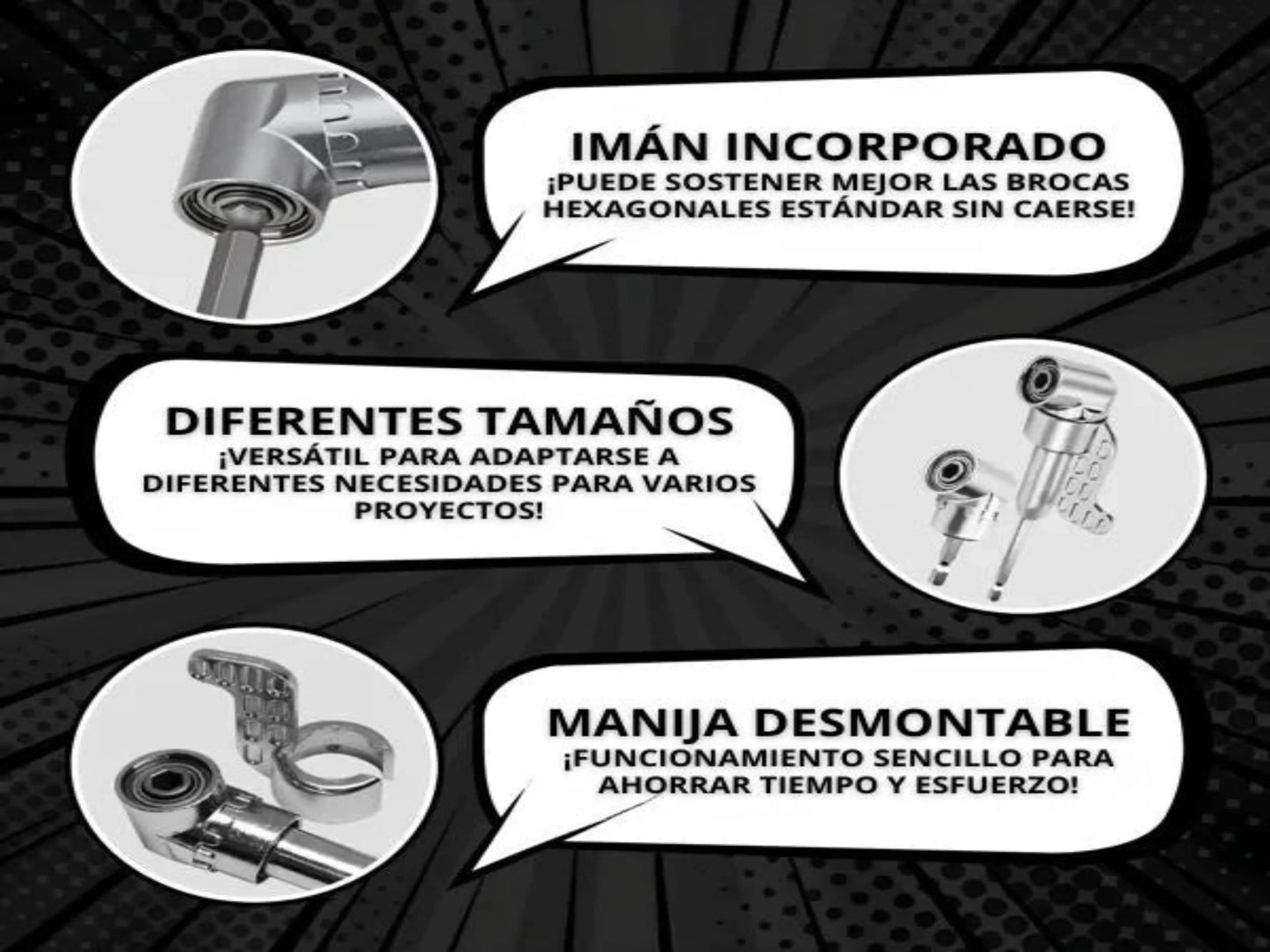 ADAPTADOR TALADRO 90°