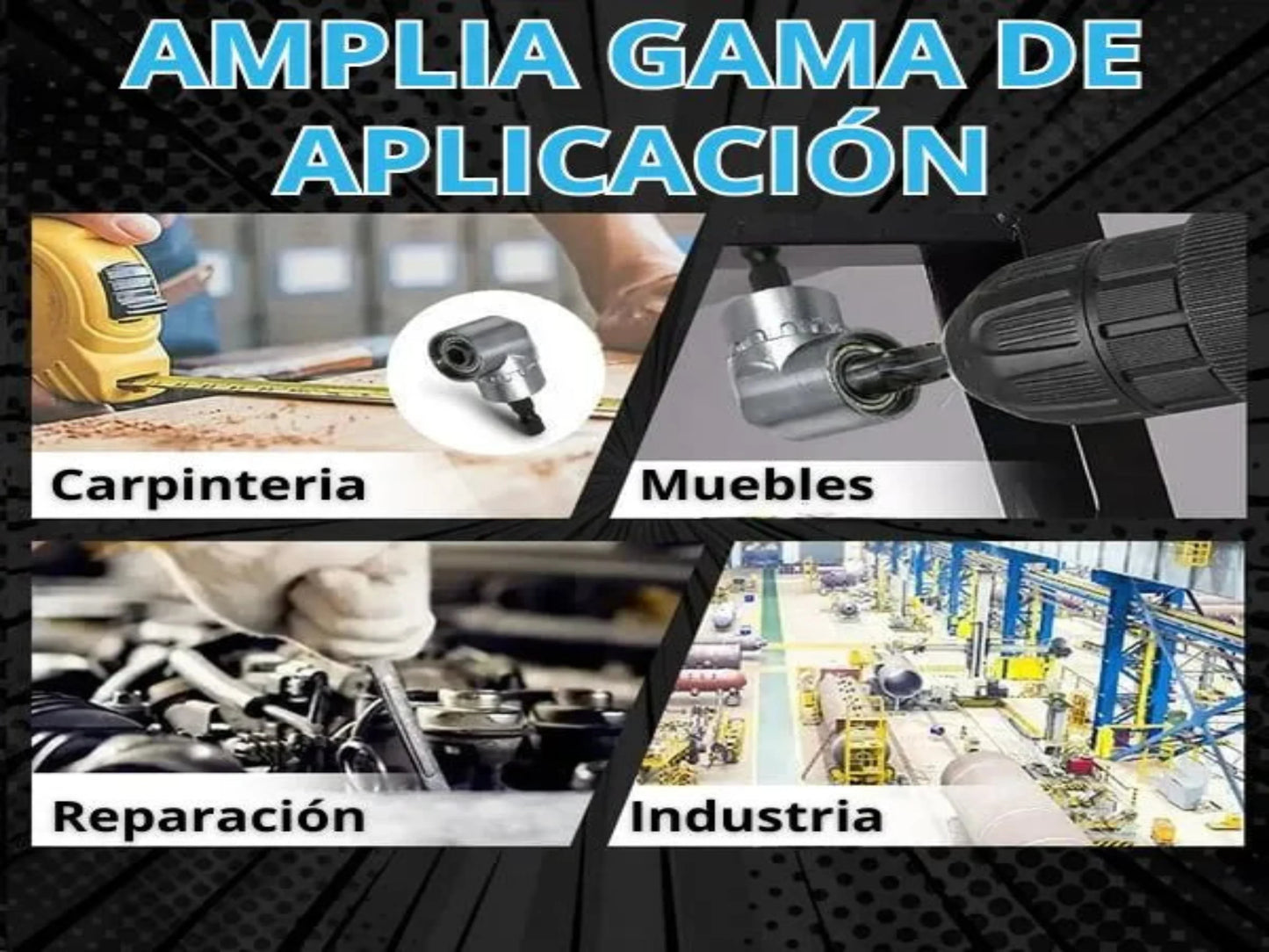 ADAPTADOR TALADRO 90°