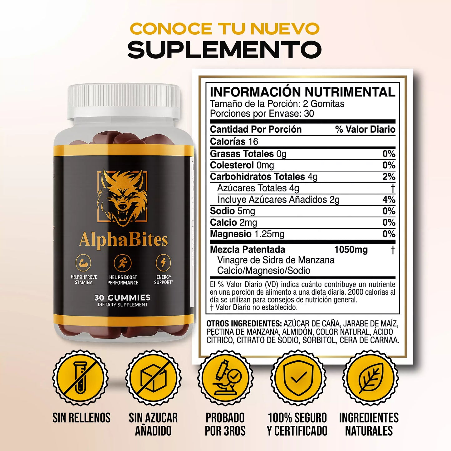 AlphaBomb — PAGA 1 LLEVA 2 Dureza de acero. Energía de depredador.