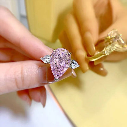 ANILLO DE DIAMANTE ROSA