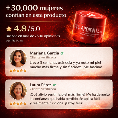 Ardiente PRO 2X1 - Crema Reductora, reductora y eliminadora de estrias