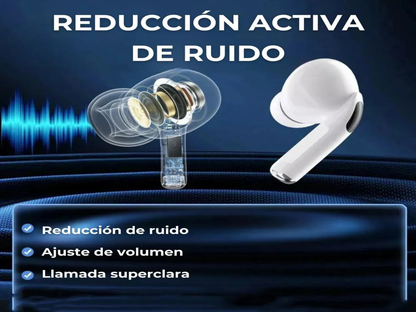 AUDÍFONOS INALÁMBRICOS CON PANTALLA