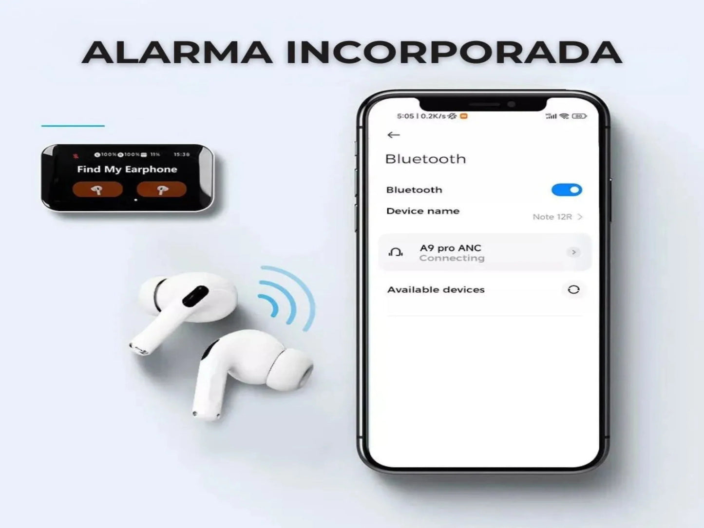AUDÍFONOS INALÁMBRICOS CON PANTALLA