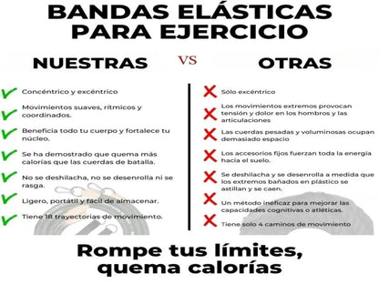 BANDAS ELÁSTICAS PARA EJERCICIO