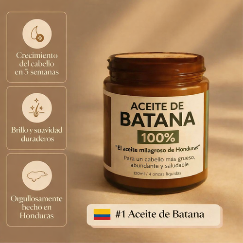 Aceite Natural para el Crecimiento Capilar de Batana
