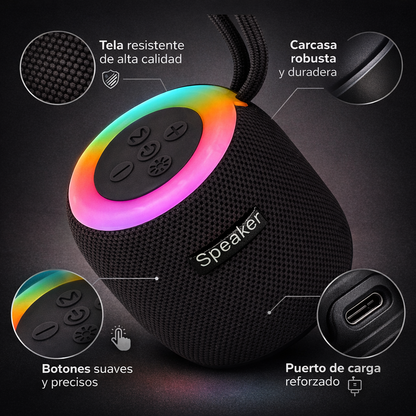 Mini Parlante BeatWave | Música potente en cualquier lugar, sin complicaciones