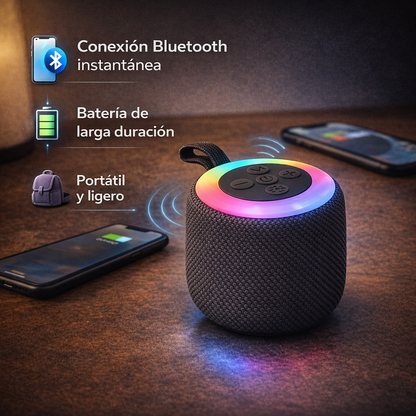 Mini Parlante BeatWave | Música potente en cualquier lugar, sin complicaciones