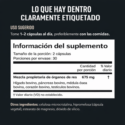 Beef Organ Complex - Suplemento Nutricional