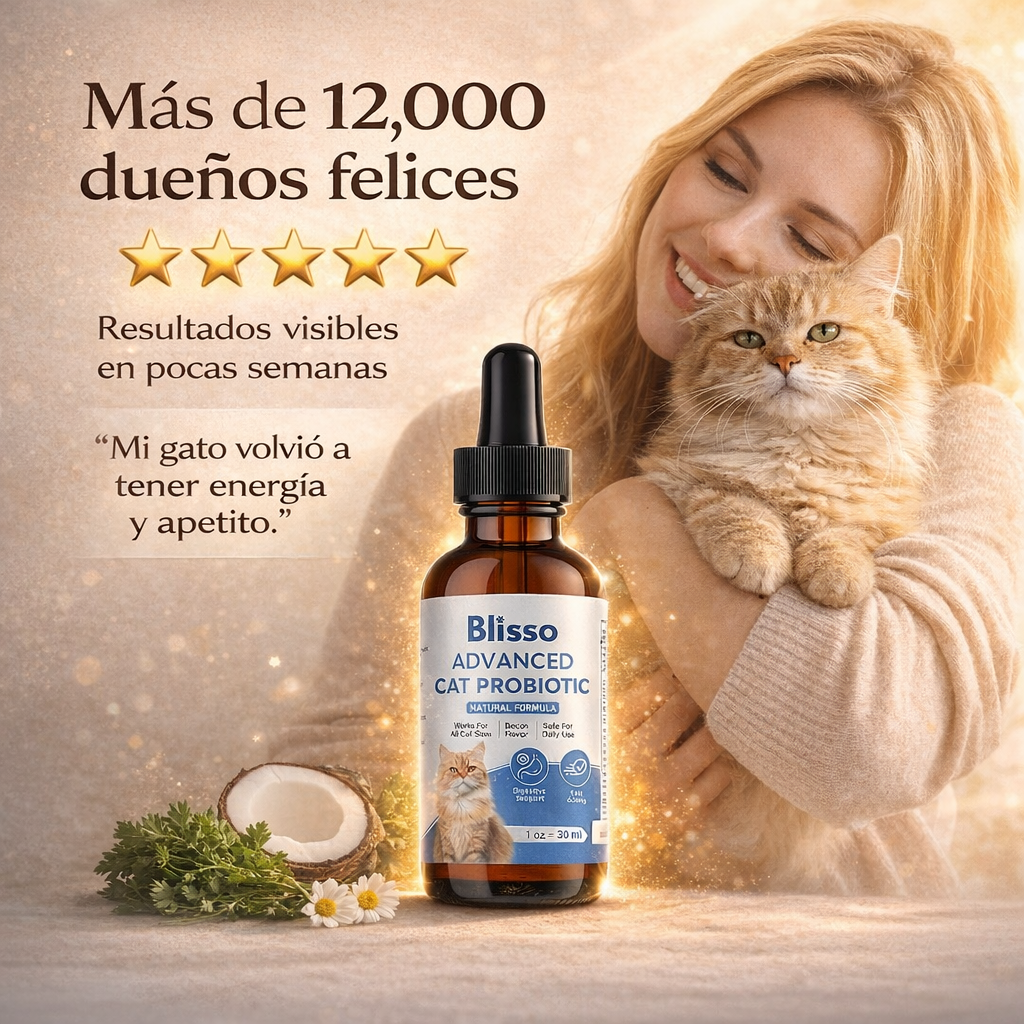 BlissoPet | Probiótico Avanzado para Gatos
