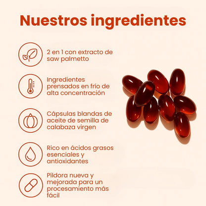 CAPSULAS DE SEMILLAS DE CALABAZA PARA PRÓSTATA