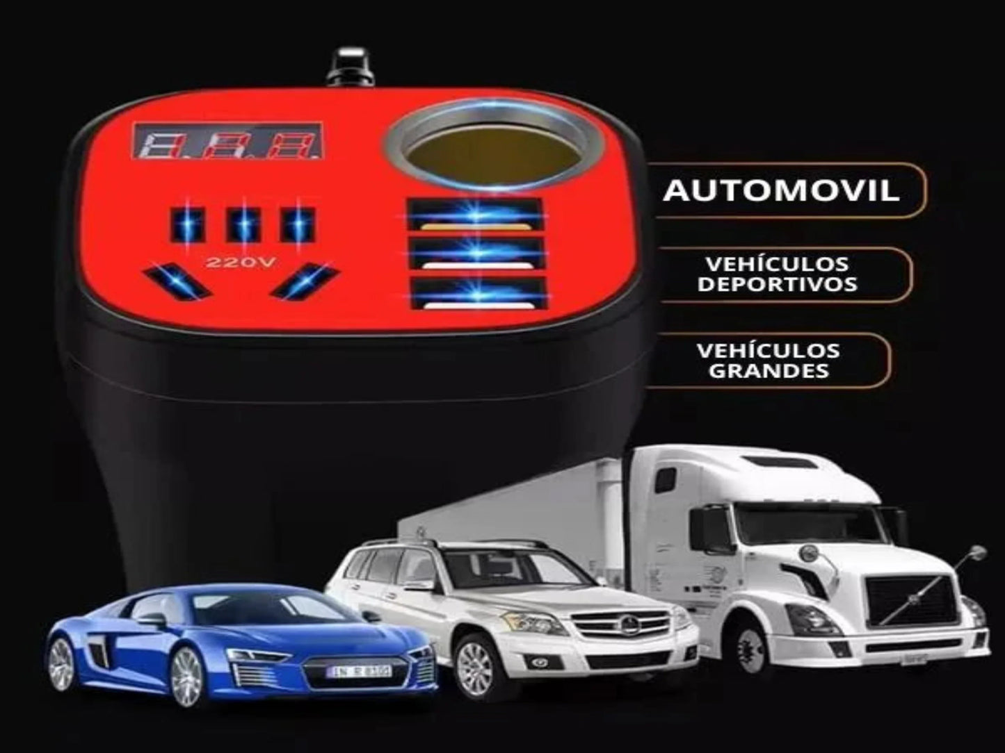 ⚡ Cargador Convertidor AutoPower Pro® | Energía donde la necesites