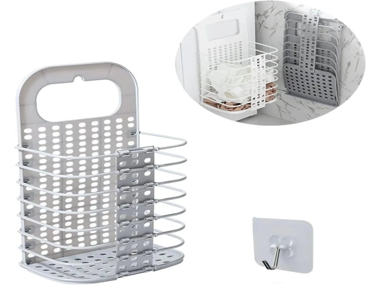 CESTA PLEGABLE PARA ROPA