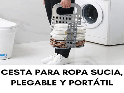 CESTA PLEGABLE PARA ROPA