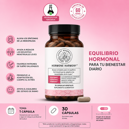 HORMONE HARMONY™ | ¿Cansancio, grasa abdominal y cambios de humor constantes?
