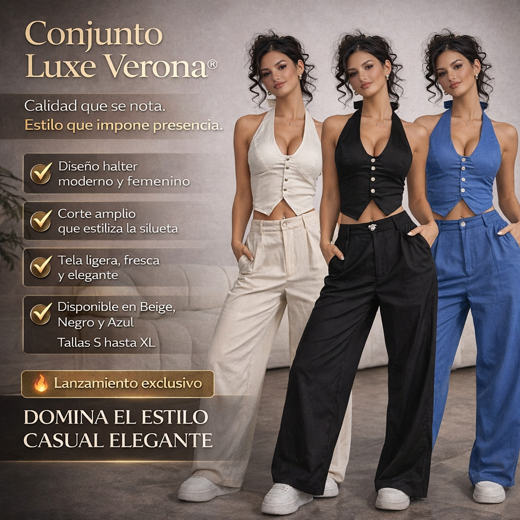 Conjunto Luxe Verona® | Elegancia minimalista que impone presencia