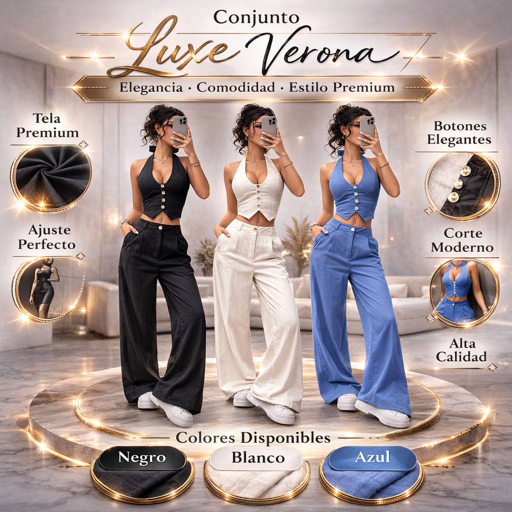 Conjunto Luxe Verona® | Elegancia minimalista que impone presencia