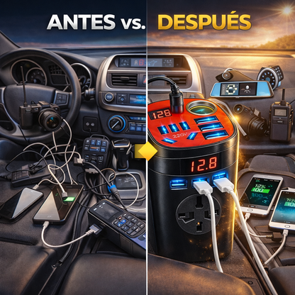 ⚡ Cargador Convertidor AutoPower Pro® | Energía donde la necesites