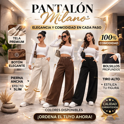 ✨ Pantalón Élite Milano® | Elegancia relajada que estiliza sin esfuerzo