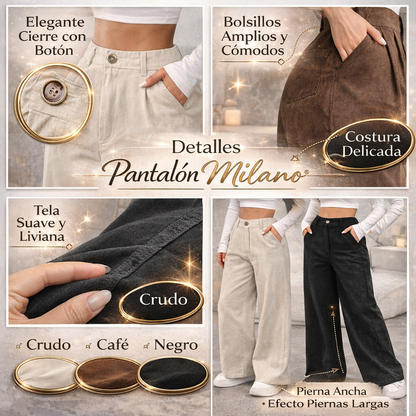 ✨ Pantalón Élite Milano® | Elegancia relajada que estiliza sin esfuerzo