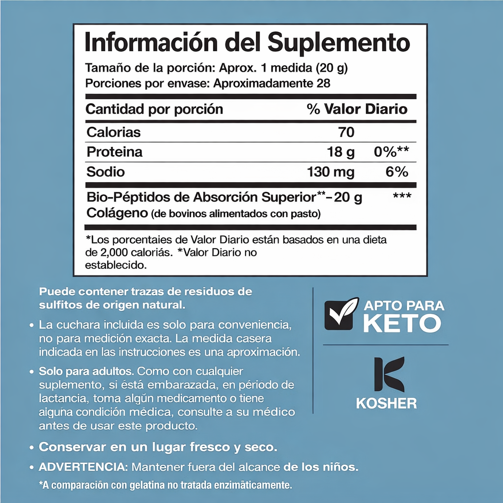 Collagen Bio-Peptides® | Detén la flacidez antes de que avance