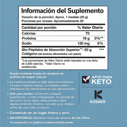 Collagen Bio-Peptides® | Detén la flacidez antes de que avance