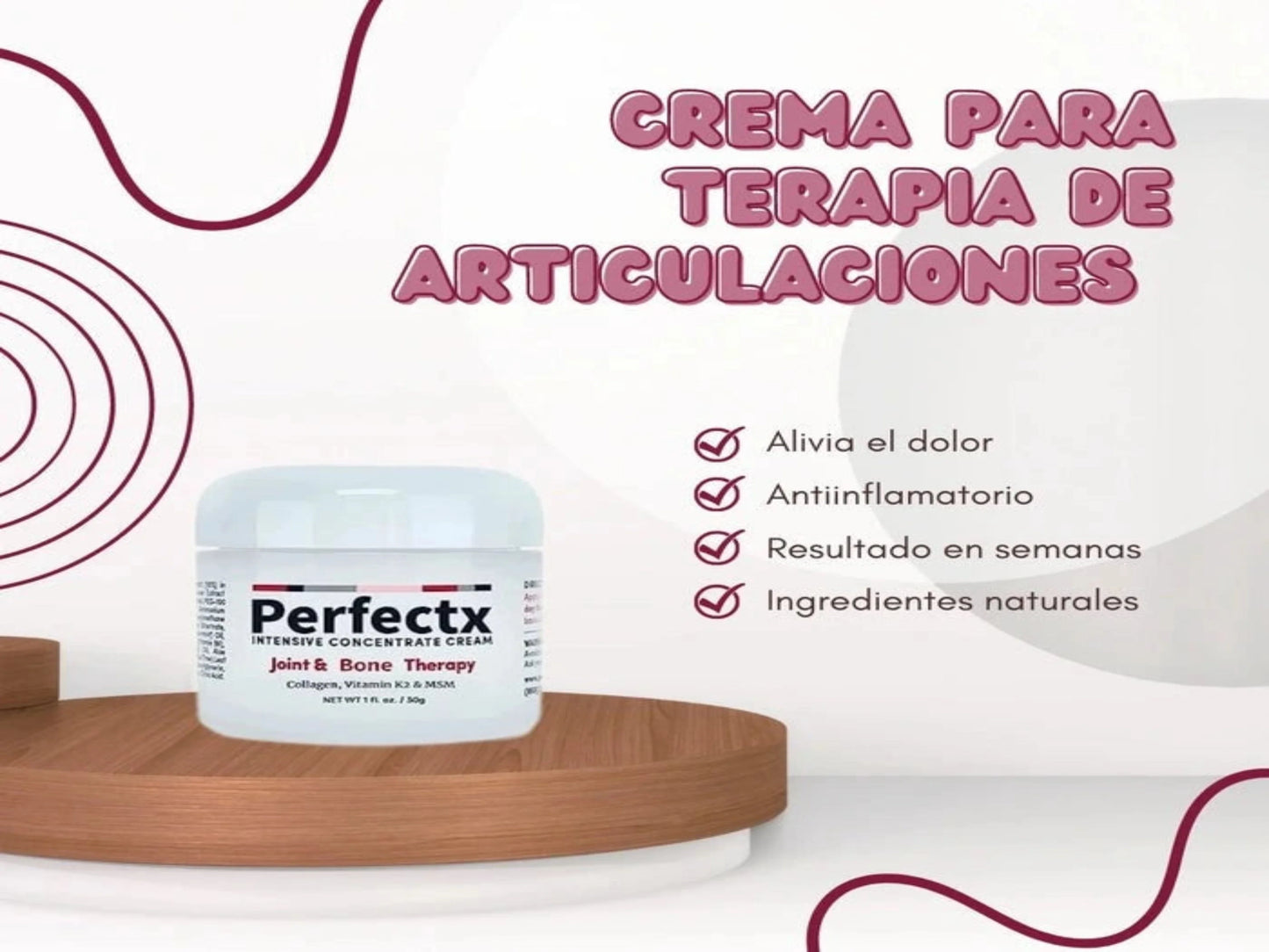 CREMA PARA TERAPIA DE ARTICULACIONES