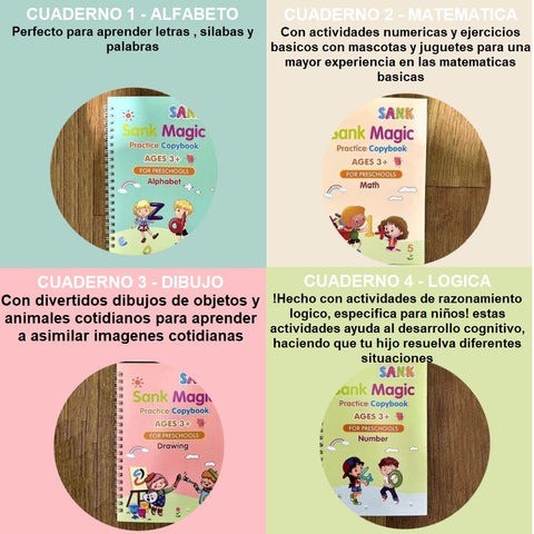 CUADERNO DE CALIGRAFÍA MÁGICA