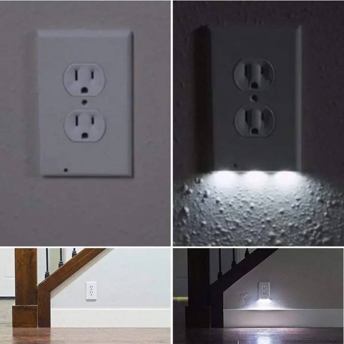 CUBIERTA DE ENCHUFE CON SENSOR LED