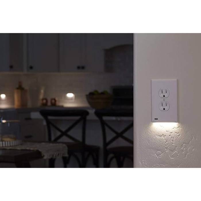 CUBIERTA DE ENCHUFE CON SENSOR LED