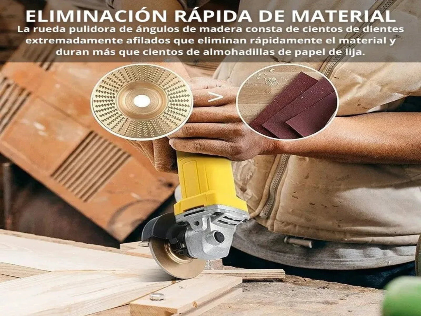 DISCO DE LIJADO DE MADERA