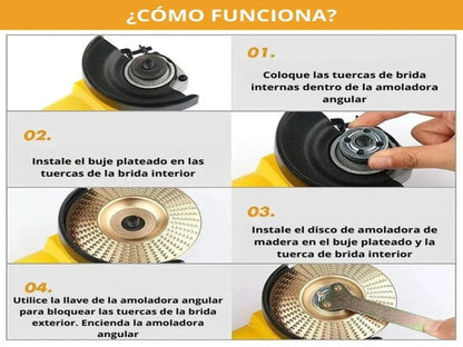 DISCO DE LIJADO DE MADERA