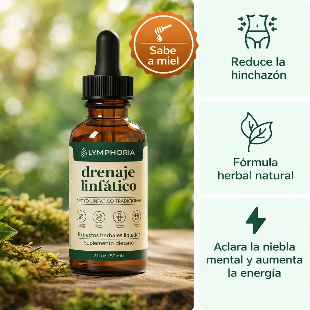 Gotas de bienestar para drenaje linfático