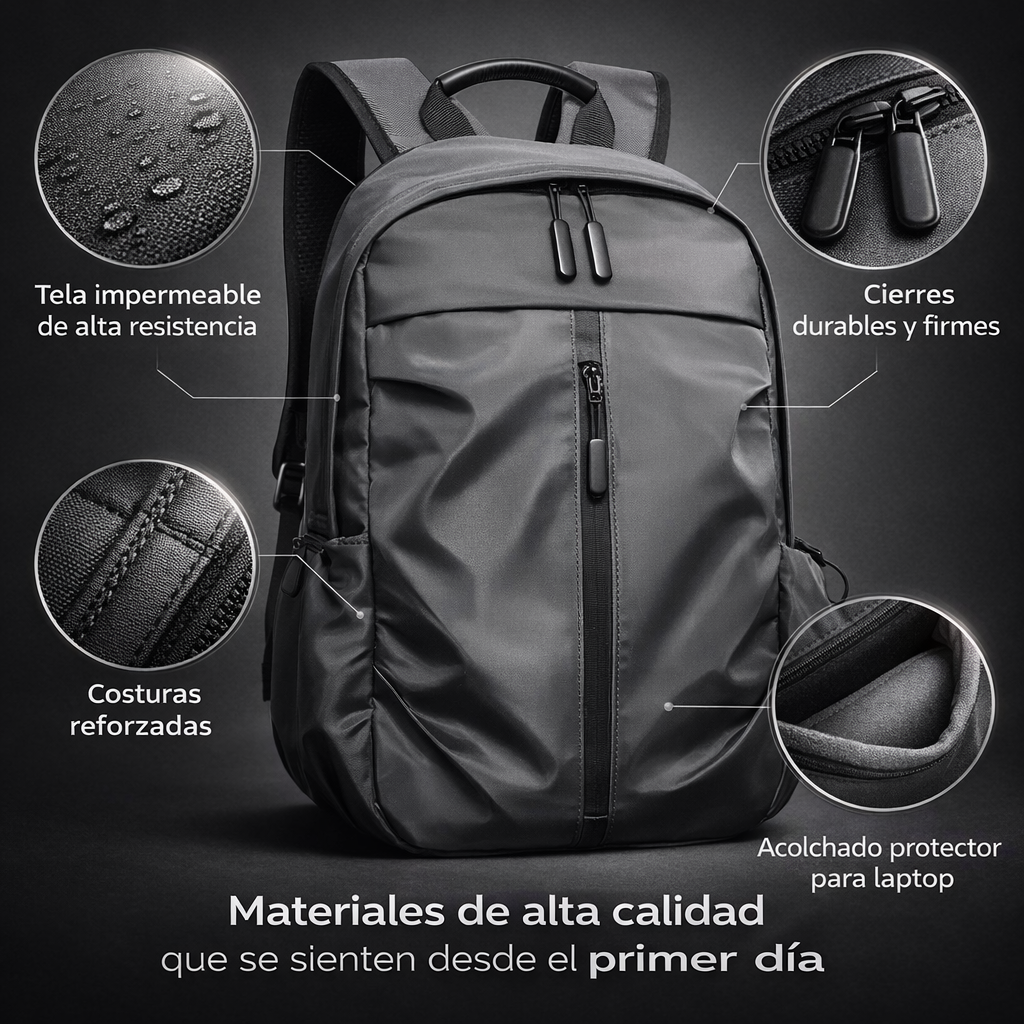 Mochila Elite | Muévete sin miedo a perder o dañar tus cosas