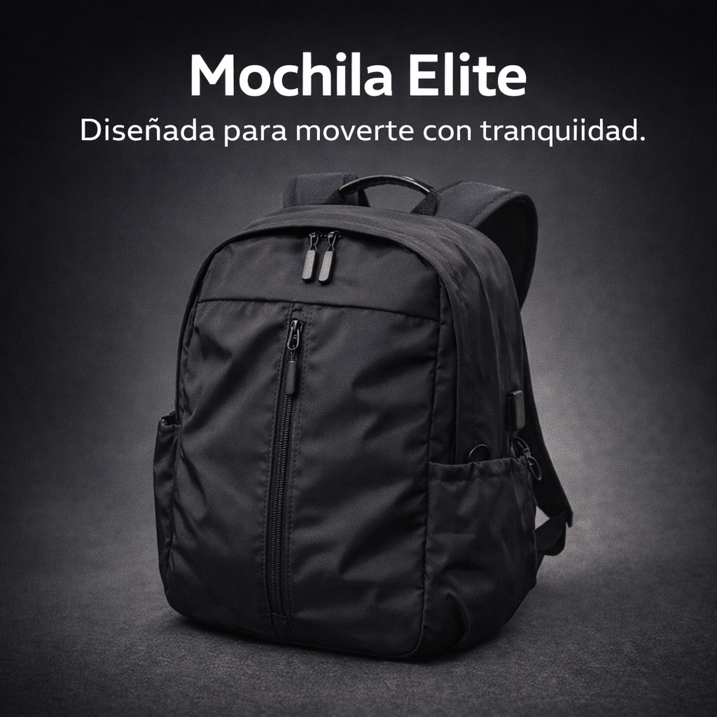 Mochila Elite | Muévete sin miedo a perder o dañar tus cosas