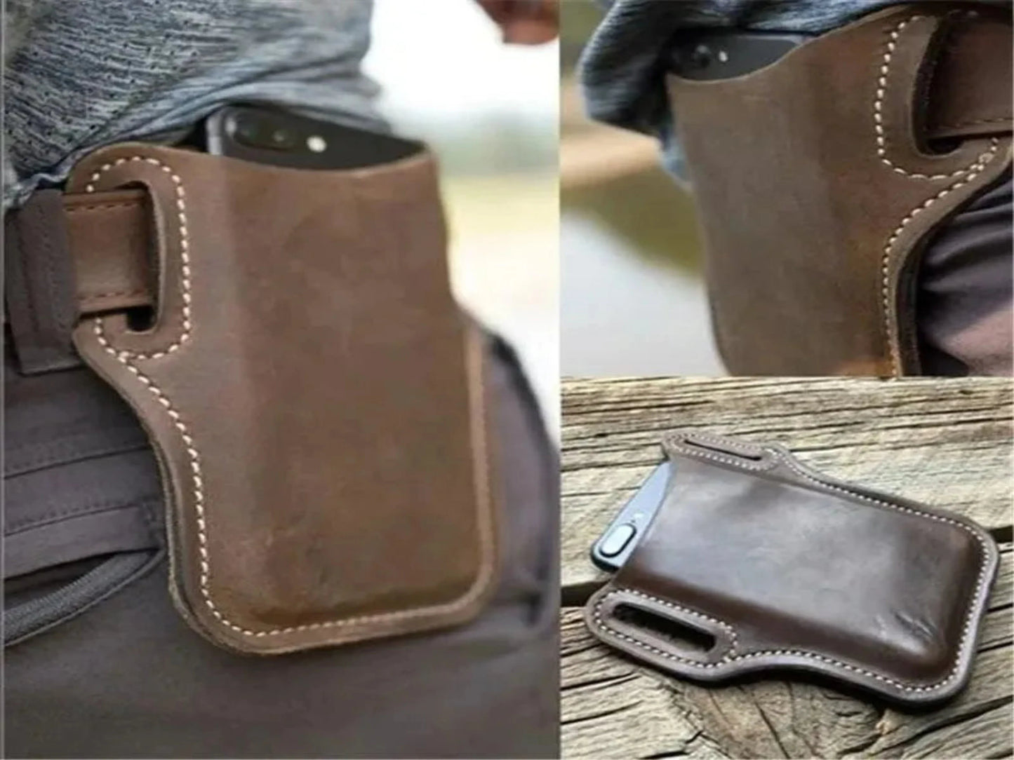 FUNDA DE CUERO PARA CELULAR