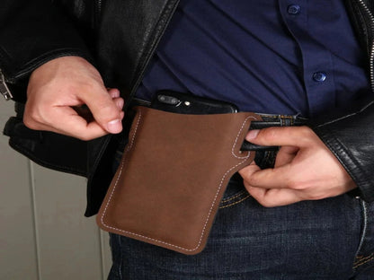FUNDA DE CUERO PARA CELULAR