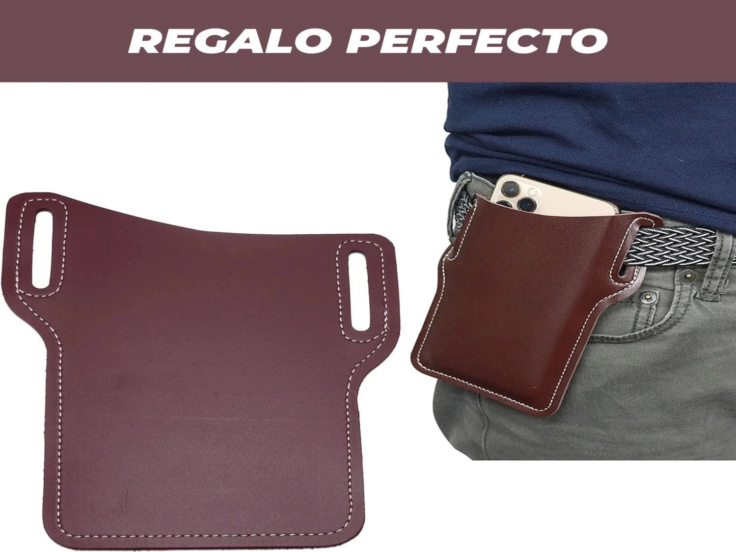 FUNDA DE CUERO PARA CELULAR