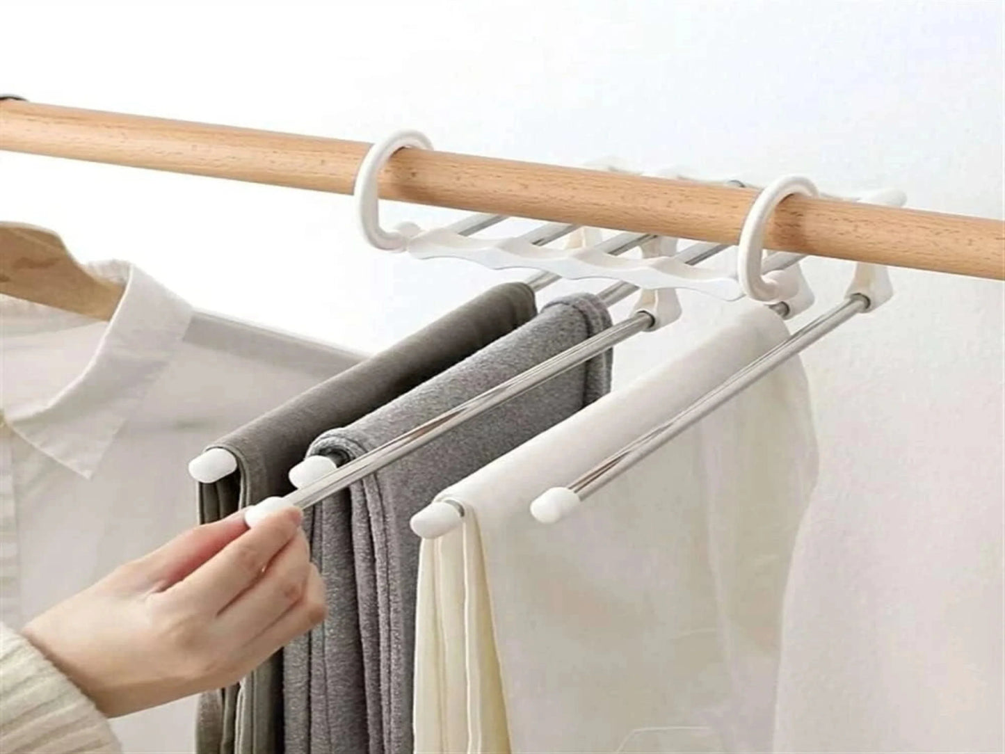 GANCHO RETRÁCTIL PARA ROPA X 6