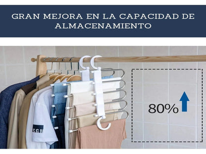 GANCHO RETRÁCTIL PARA ROPA X 6
