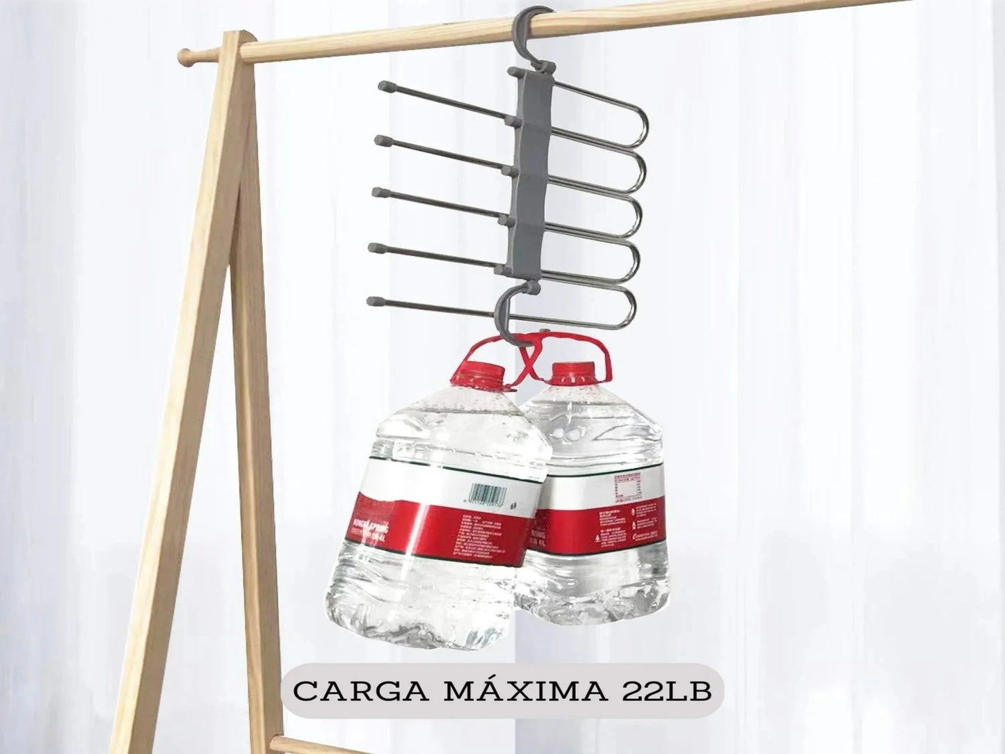 GANCHO RETRÁCTIL PARA ROPA X 6