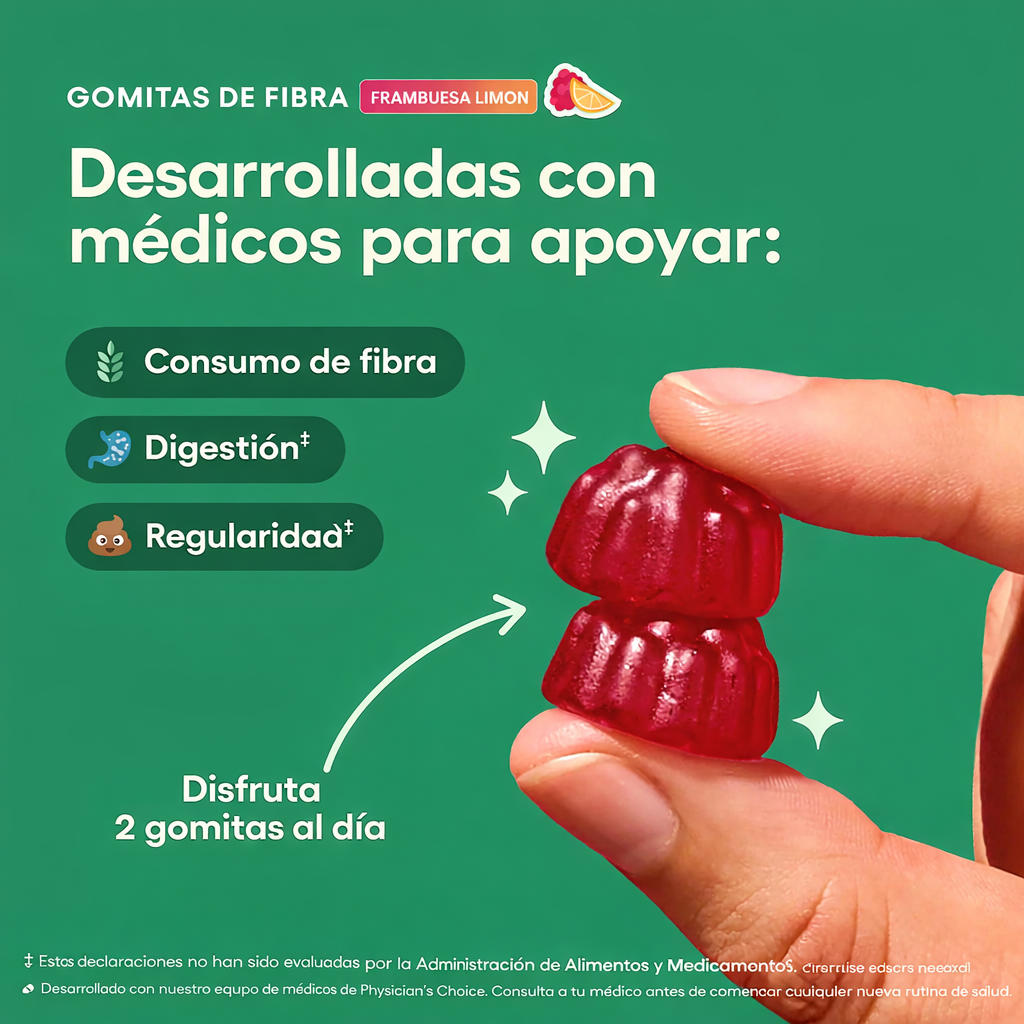 Gomitas de Fibra | Desinflama y suelta todo lo atascado