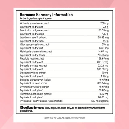 HORMONE HARMONY™ | ¿Cansancio, grasa abdominal y cambios de humor constantes?