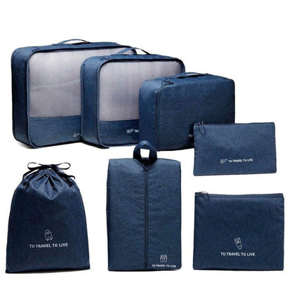 KIT ORGANIZADOR DE VIAJE - SET X 7