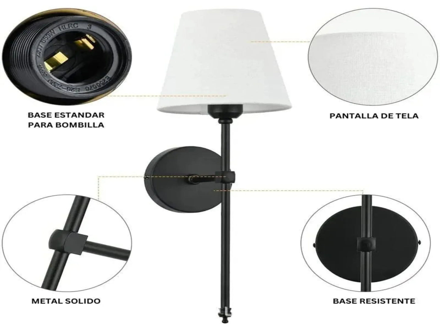 LÁMPARA DE PARED X2