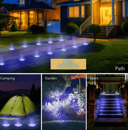 LÁMPARA SOLAR PARA JARDÍN SET X4