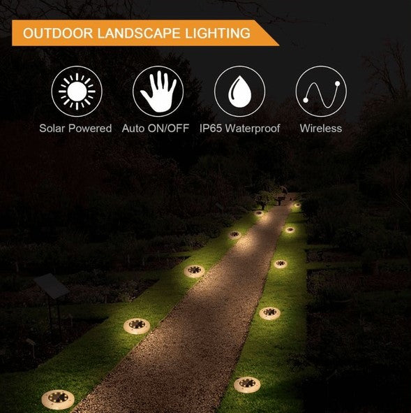 LÁMPARA SOLAR PARA JARDÍN SET X4
